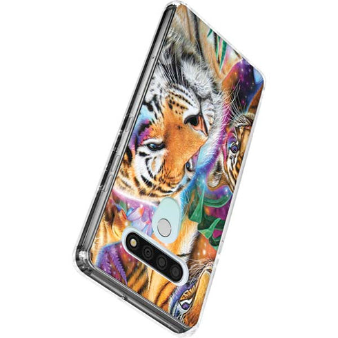 Daydream Galaxy Tigers by Sheena Pike LG Stylo 6 Clear Case