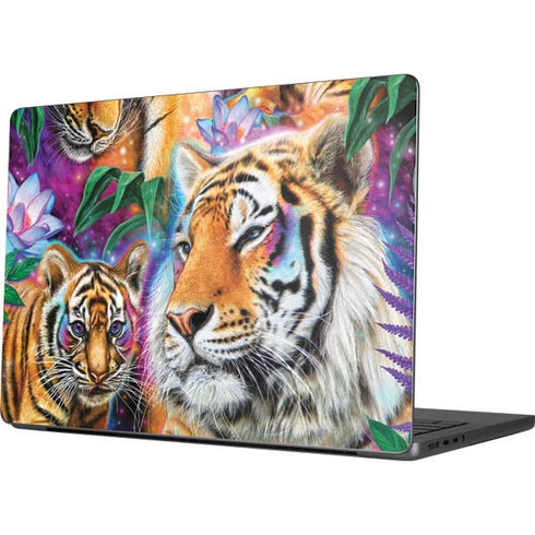 Daydream Galaxy Tigers by Sheena Pike MacBook Pro 14in (2021-24) Skin