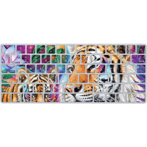 Daydream Galaxy Tigers by Sheena Pike Magic Keyboard Skin