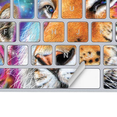Daydream Galaxy Tigers by Sheena Pike Magic Keyboard Skin