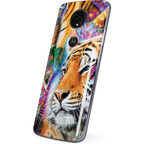 Daydream Galaxy Tigers by Sheena Pike Moto E5 Plus Skin