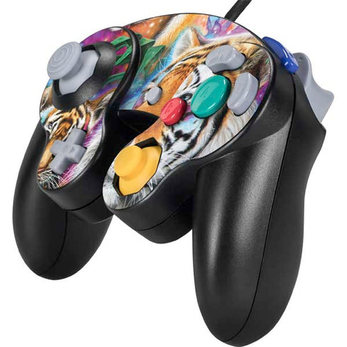 Daydream Galaxy Tigers by Sheena Pike Nintendo GameCube Controller Skin