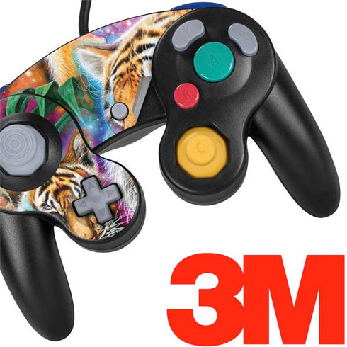 Daydream Galaxy Tigers by Sheena Pike Nintendo GameCube Controller Skin