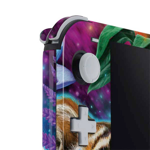 Daydream Galaxy Tigers by Sheena Pike Nintendo Switch Lite Skin