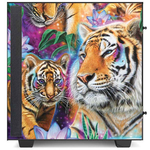 Daydream Galaxy Tigers by Sheena Pike NZXT H510 Compact ATX Mid-Tower Case Skin