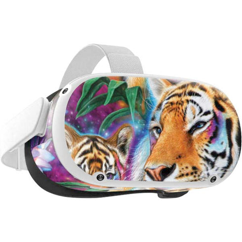Daydream Galaxy Tigers by Sheena Pike Oculus Quest 2 Skin