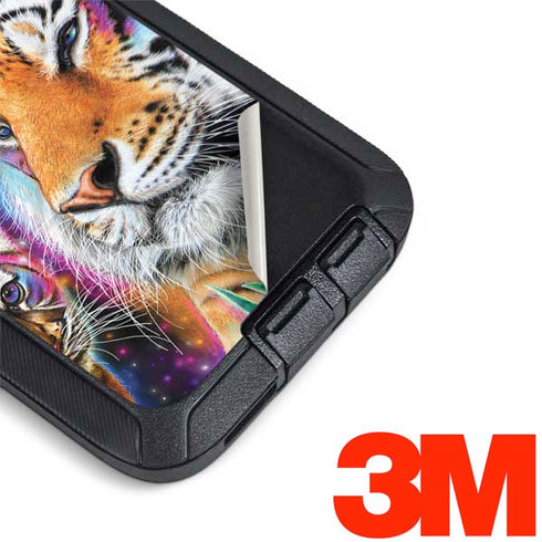 Daydream Galaxy Tigers by Sheena Pike Otterbox Defender Galaxy Skin