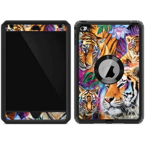 Daydream Galaxy Tigers by Sheena Pike Otterbox Defender iPad Skin