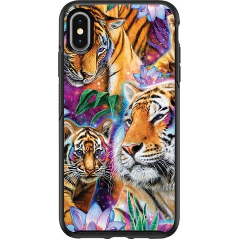 Daydream Galaxy Tigers by Sheena Pike Otterbox Symmetry iPhone Skin