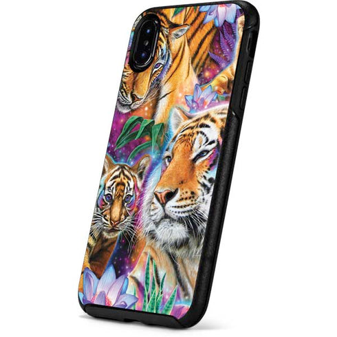 Daydream Galaxy Tigers by Sheena Pike Otterbox Symmetry iPhone Skin