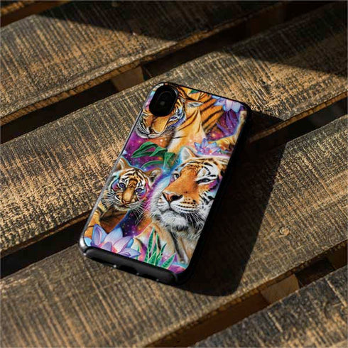 Daydream Galaxy Tigers by Sheena Pike Otterbox Symmetry iPhone Skin