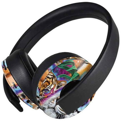 Daydream Galaxy Tigers by Sheena Pike PlayStation 4 Gold Wireless Headset Skin