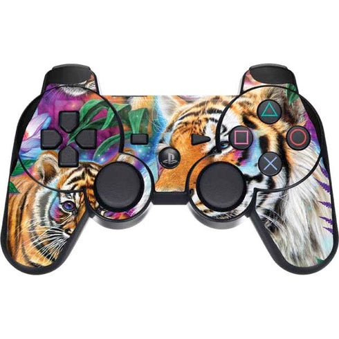 Daydream Galaxy Tigers by Sheena Pike PS3 Dual Shock wireless controller Skin