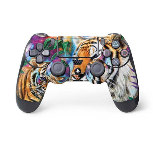 Daydream Galaxy Tigers by Sheena Pike PS4 Pro/Slim Controller Skin