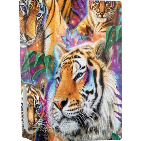 Daydream Galaxy Tigers by Sheena Pike PS5 Bundle Skin