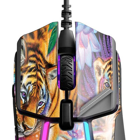 Daydream Galaxy Tigers by Sheena Pike SteelSeries Rival 600 Gaming Mouse Skin
