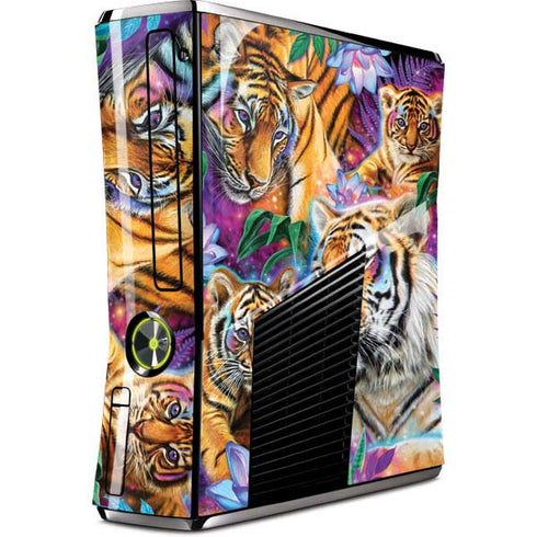 Daydream Galaxy Tigers by Sheena Pike Xbox 360 Slim (2010) Skin