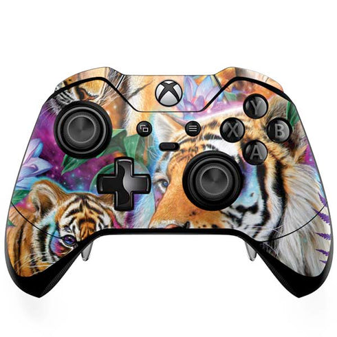 Daydream Galaxy Tigers by Sheena Pike Xbox One Elite Controller Skin