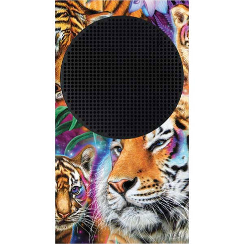 Daydream Galaxy Tigers by Sheena Pike Xbox Series S Console Skin