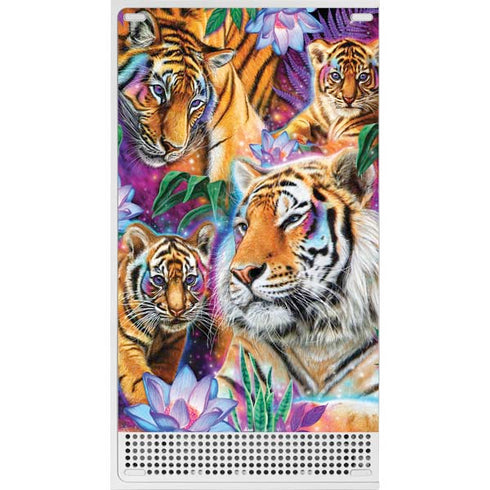 Daydream Galaxy Tigers by Sheena Pike Xbox Series S Console Skin