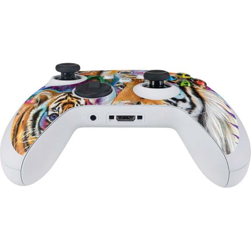 Daydream Galaxy Tigers by Sheena Pike Xbox Series S Controller Skin