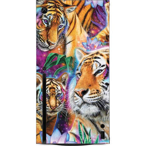 Daydream Galaxy Tigers by Sheena Pike Xbox Series X Console Skin