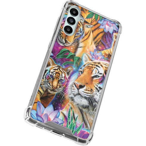 Daydream Galaxy Tigers by Sheena Pike Galaxy A15 5G Clear Case