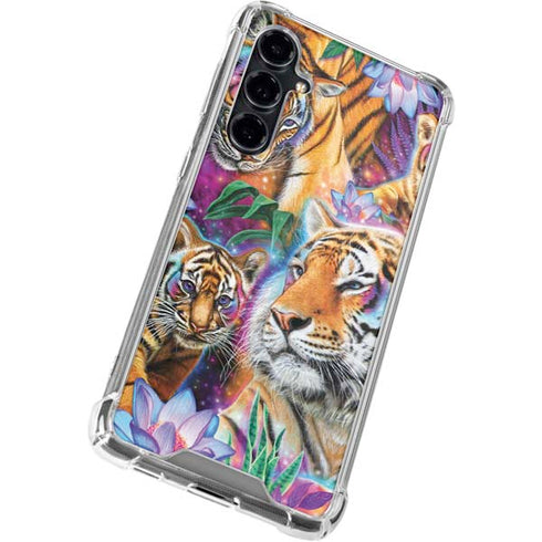 Daydream Galaxy Tigers by Sheena Pike Galaxy S23 FE Clear Case