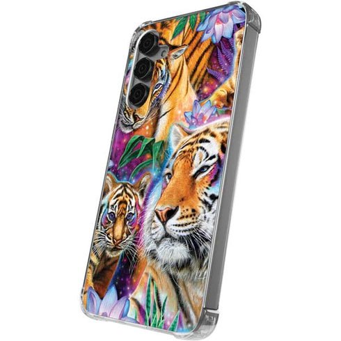 Daydream Galaxy Tigers by Sheena Pike Galaxy S24 Plus Clear Case