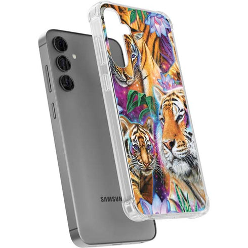 Daydream Galaxy Tigers by Sheena Pike Galaxy S24 Plus Clear Case