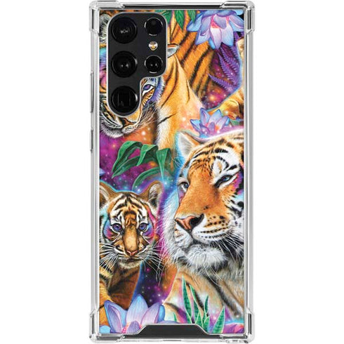 Daydream Galaxy Tigers by Sheena Pike Galaxy S24 Ultra Clear Case