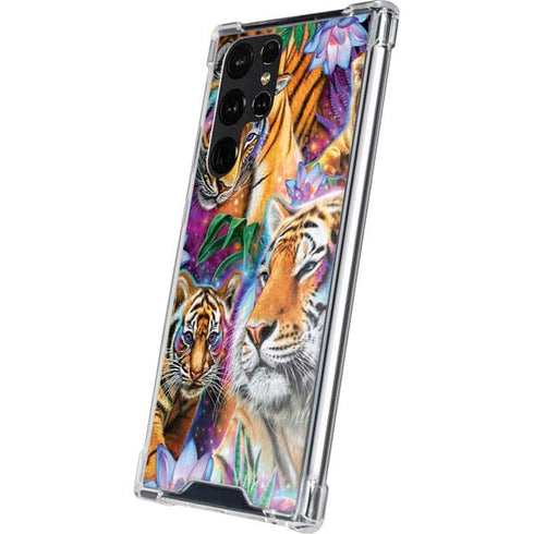 Daydream Galaxy Tigers by Sheena Pike Galaxy S24 Ultra Clear Case