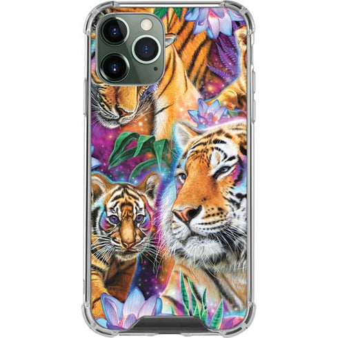 Daydream Galaxy Tigers by Sheena Pike iPhone 11 Pro Max Clear Case