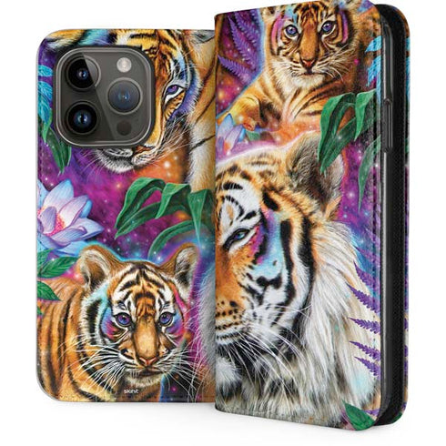 Daydream Galaxy Tigers by Sheena Pike iPhone 15 Pro Folio Case
