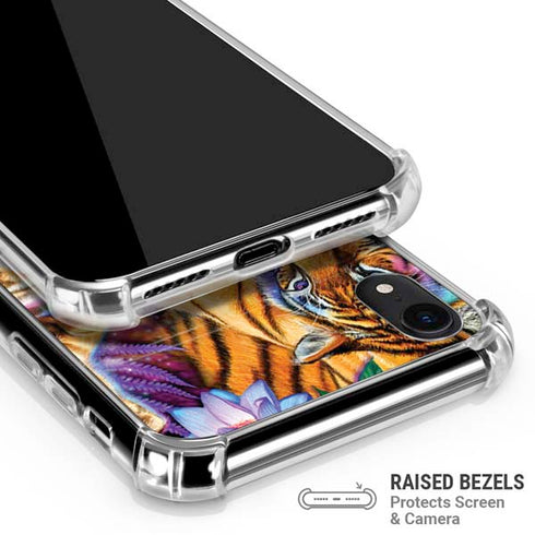 Daydream Galaxy Tigers by Sheena Pike iPhone XR Clear Case