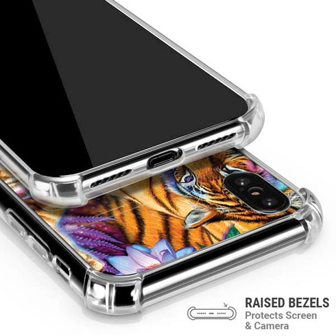 Daydream Galaxy Tigers by Sheena Pike iPhone XS Max Clear Case