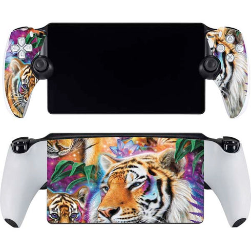 Daydream Galaxy Tigers by Sheena Pike PlayStation Portal Remote Player Skin