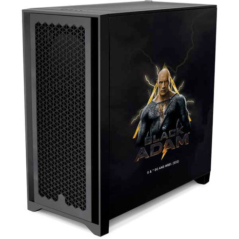 DC Comics Black Adam Movie Art Charcater Corsair 4000D Tempered Glass Mid-Tower ATX Case Skin