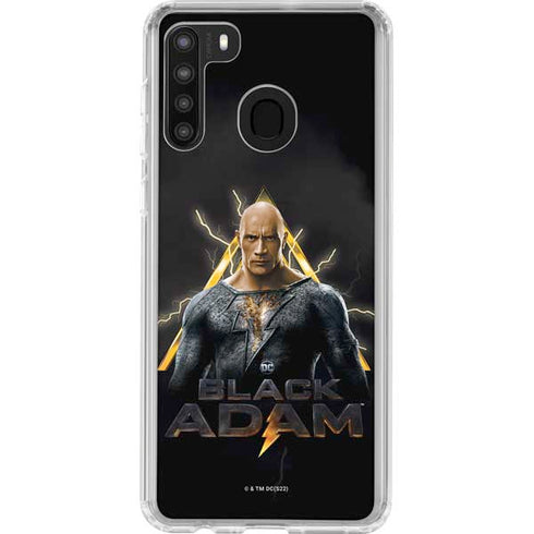 DC Comics Black Adam Movie Art Charcater Galaxy A21 Clear Case