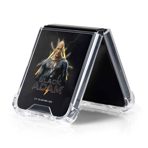 DC Comics Black Adam Movie Art Charcater Galaxy Z Flip5 5G Clear Case
