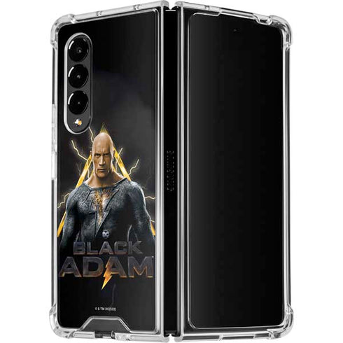 DC Comics Black Adam Movie Art Charcater Galaxy Z Fold4 5G Clear Case