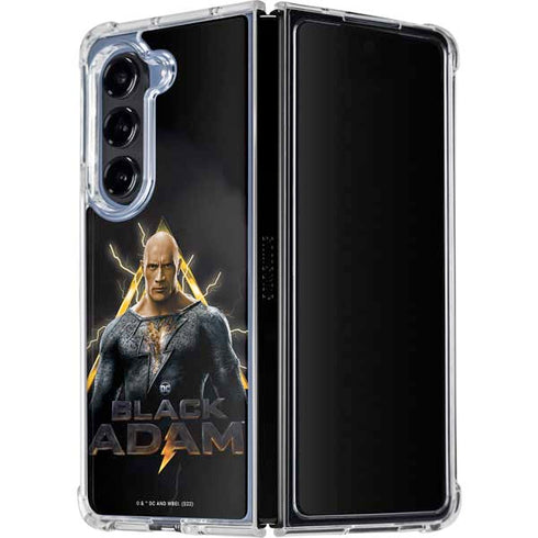 DC Comics Black Adam Movie Art Charcater Galaxy Z Fold5 5G Clear Case