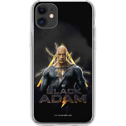 DC Comics Black Adam Movie Art Charcater iPhone 11 Clear Case