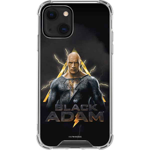 DC Comics Black Adam Movie Art Charcater iPhone 15 Plus Clear Case