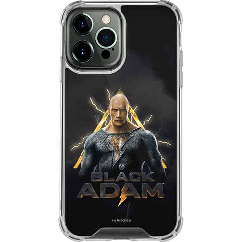 DC Comics Black Adam Movie Art Charcater iPhone 15 Pro Max Clear Case