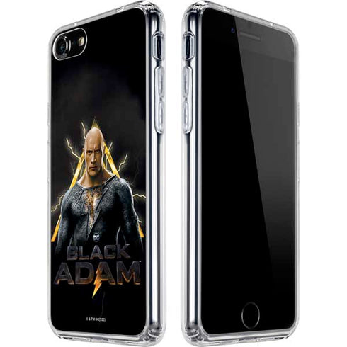 DC Comics Black Adam Movie Art Charcater iPhone SE (2nd & 3rd Gen) Clear Case