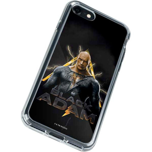 DC Comics Black Adam Movie Art Charcater iPhone SE (2nd & 3rd Gen) Clear Case