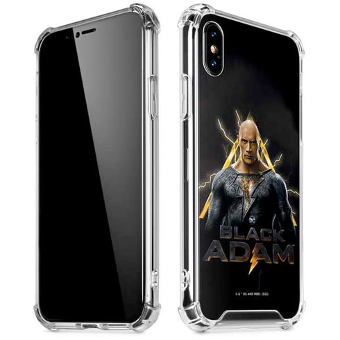 DC Comics Black Adam Movie Art Charcater iPhone XS Max Clear Case