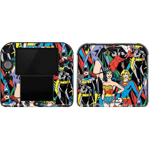 DC Comics Wonder Woman DC Bombshells Characters Pattern Nintendo 2DS Skin