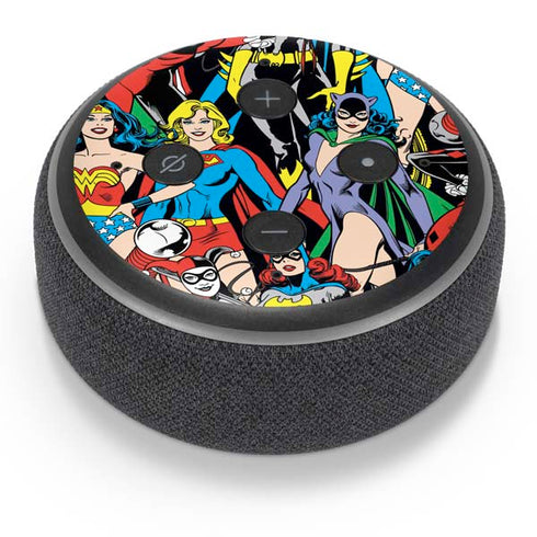 DC Comics Wonder Woman DC Bombshells Characters Pattern Amazon Echo Dot Skin